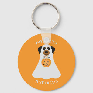 Geen trucs behandelen alleen Halloween Dog Sleutelhanger