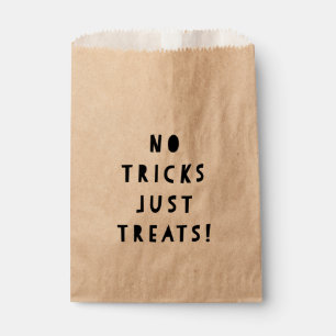 Geen trucs behandelen enkel Halloween Snoep Bedankzakje