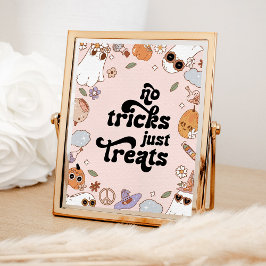 Geen trucs behandelt alleen Ghost Halloween Verjaa Poster