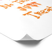 Geen trucs behandelt alleen Halloween heksenfeest Poster (Hoek)