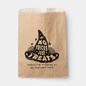 Geen trucs behandelt alleen Halloween Kraft Bedankzakje (Voorkant)