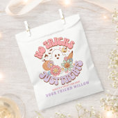 Geen trucs behandelt alleen Halloween Retro Groovy Bedankzakje (Geknipt)