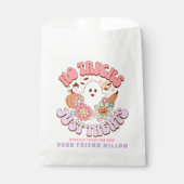 Geen trucs behandelt alleen Halloween Retro Groovy Bedankzakje (Voorkant)