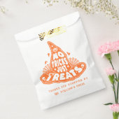 Geen trucs behandelt alleen Halloween-Sinaasappel Bedankzakje (Gezegeld)