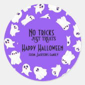 Geen trucs behandelt alleen maar Happy Halloween P Ronde Sticker (Voorkant)