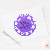 Geen trucs behandelt alleen maar Happy Halloween P Ronde Sticker (Envelop)