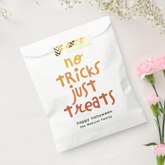Geen trucs gewoon lekkere leuke Halloween party Bedankzakje (Gezegeld)