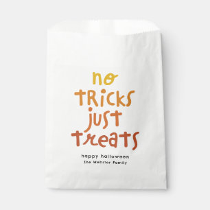 Geen trucs gewoon lekkere leuke Halloween party Bedankzakje