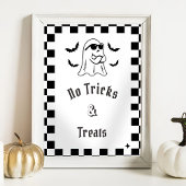 " Geen trucs & traktaties" Boo Funny Baby shower s Poster