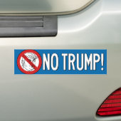Geen Trump 2016 Bumpersticker (Op auto)