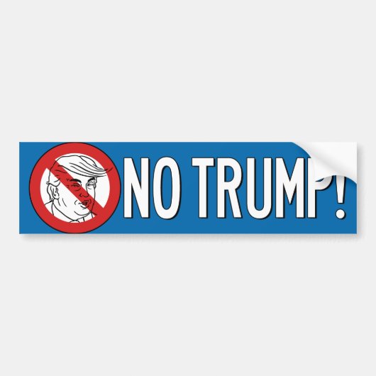 Geen Trump 2016 Bumpersticker (Voorkant)