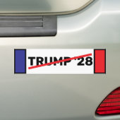 Geen TRUMP 28 Bumpersticker (Op auto)