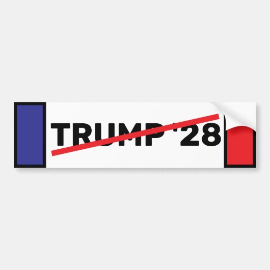 Geen TRUMP 28 Bumpersticker (Voorkant)