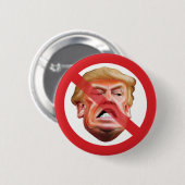Geen Trump - anti Trump Geen symbool diagonaal lij Ronde Button 5,7 Cm (Voorkant /achterkant)