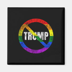 Geen Trump Anti Trump Regenboog Vlag Gay Pride Magneet