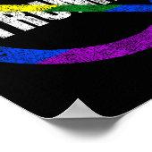 Geen Trump Anti Trump Regenboog Vlag Gay Pride Poster (Hoek)