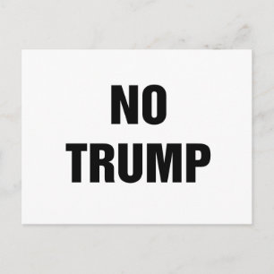 GEEN TRUMP! BRIEFKAART