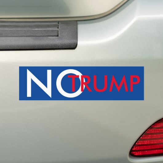 Geen Trump Bumpersticker (Op auto)