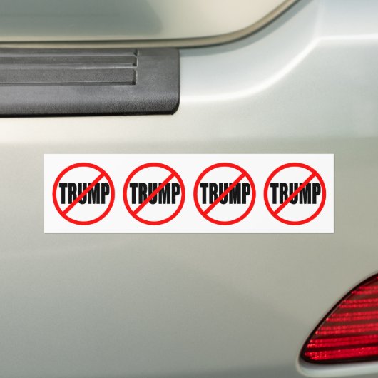 "GEEN TRUMP" BUMPERSTICKER (Op auto)