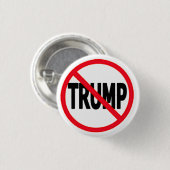 Geen Trump-Button (klein) Ronde Button 3,2 Cm (Voorkant /achterkant)