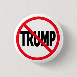 Geen Trump-Button (klein) Ronde Button 3,2 Cm