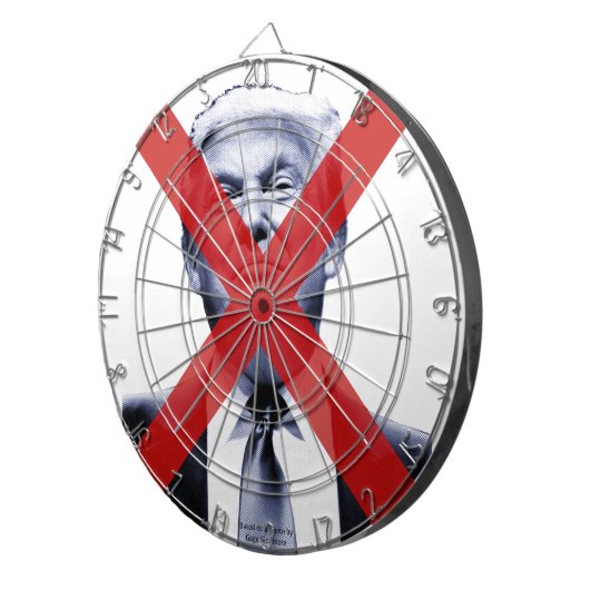 Geen Trump Dartbord (Voorkant Rechts)