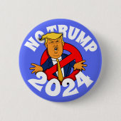Geen Trump: De Button van de Uitgave van 2024 (Voorkant)