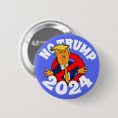 Geen Trump: De Button van de Uitgave van 2024 (Voorkant /achterkant)