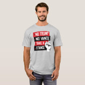 Geen Trump en geen Vance nemen een standpunt in T-shirt (Voorkant volledig)