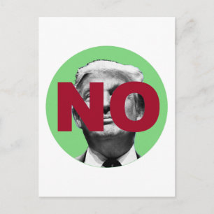 Geen Trump (groen en rood) Briefkaart