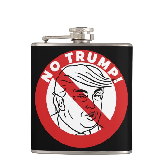 Geen Trump Heupfles (Voorkant)
