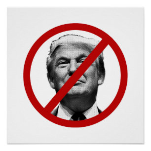 Geen Trump International Sign Poster