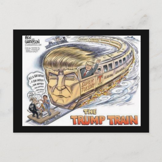 Geen Trump NO Vote Post Card Briefkaart (Voorkant)