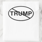 Geen Trump Ovale Sticker (Tas)