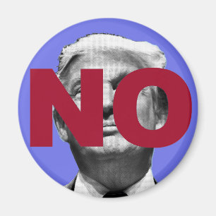 Geen Trump (Paars en rood) Magneet