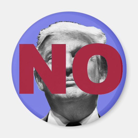 Geen Trump (Paars en rood) Magneet (Voorkant)