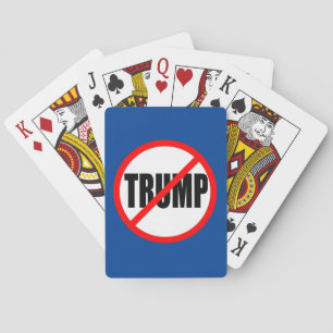 "GEEN TRUMP" POKERKAARTEN