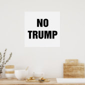 Geen Trump. Poster (Keuken)