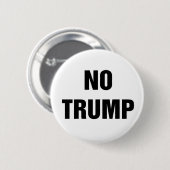Geen Trump. Ronde Button 5,7 Cm (Voorkant /achterkant)