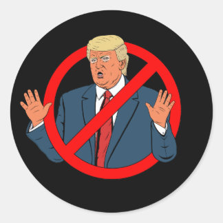 Geen Trump Ronde Sticker
