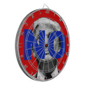 Geen Trump (rood en blauw) Dartbord (Voorkant Links)
