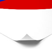 Geen Trump (rood en blauw) Poster (Hoek)