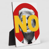 Geen Trump (rood en geel) Fotoplaat (Zijkant)