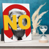 Geen Trump (rood en geel) Fotoplaat (Zijkant)