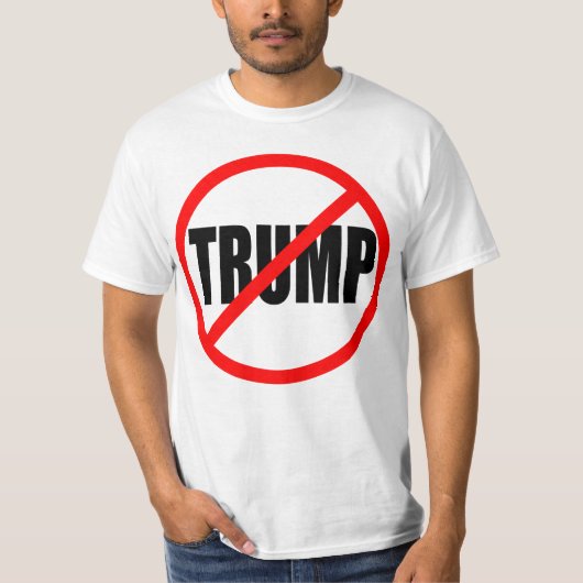 "GEEN TRUMP" T-SHIRT (Voorkant)