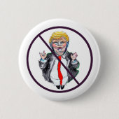 Geen Trump-toets Ronde Button 5,7 Cm (Voorkant)