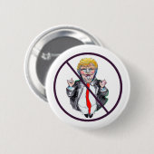 Geen Trump-toets Ronde Button 5,7 Cm (Voorkant /achterkant)
