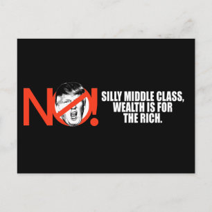 Geen Trump - Wealth is voor de rijken - .png Briefkaart
