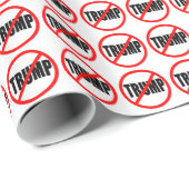 "GEEN TRUMP"-WRAPPINGSPAPIER CADEAUPAPIER (Rol Hoek)