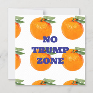 GEEN TRUMP ZONE MAGNEET MAGNETISCHE UITNODIGING